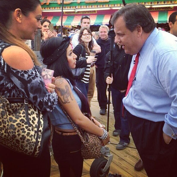 Snooki, Chris Christie, Instagram Snooki, Chris Christie, Instagram